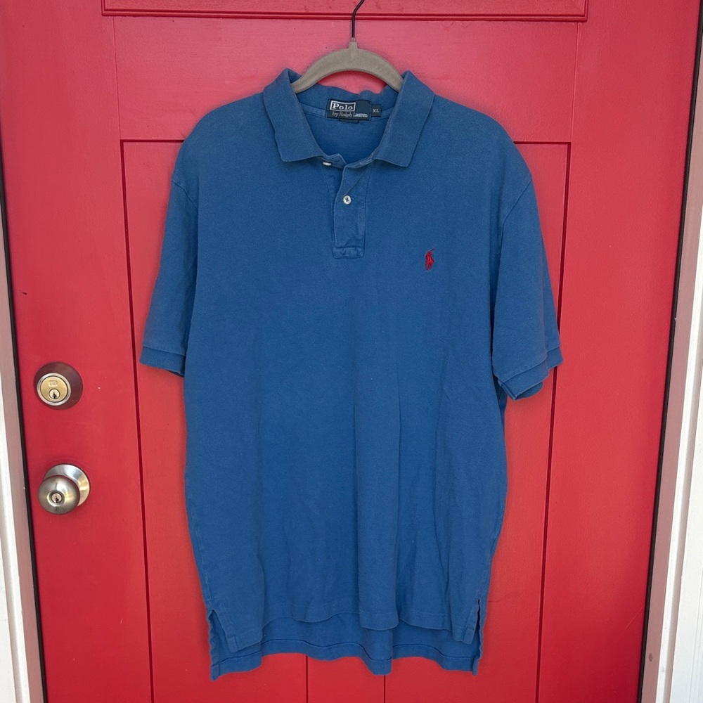 Men's Blue Polo Shirt‎